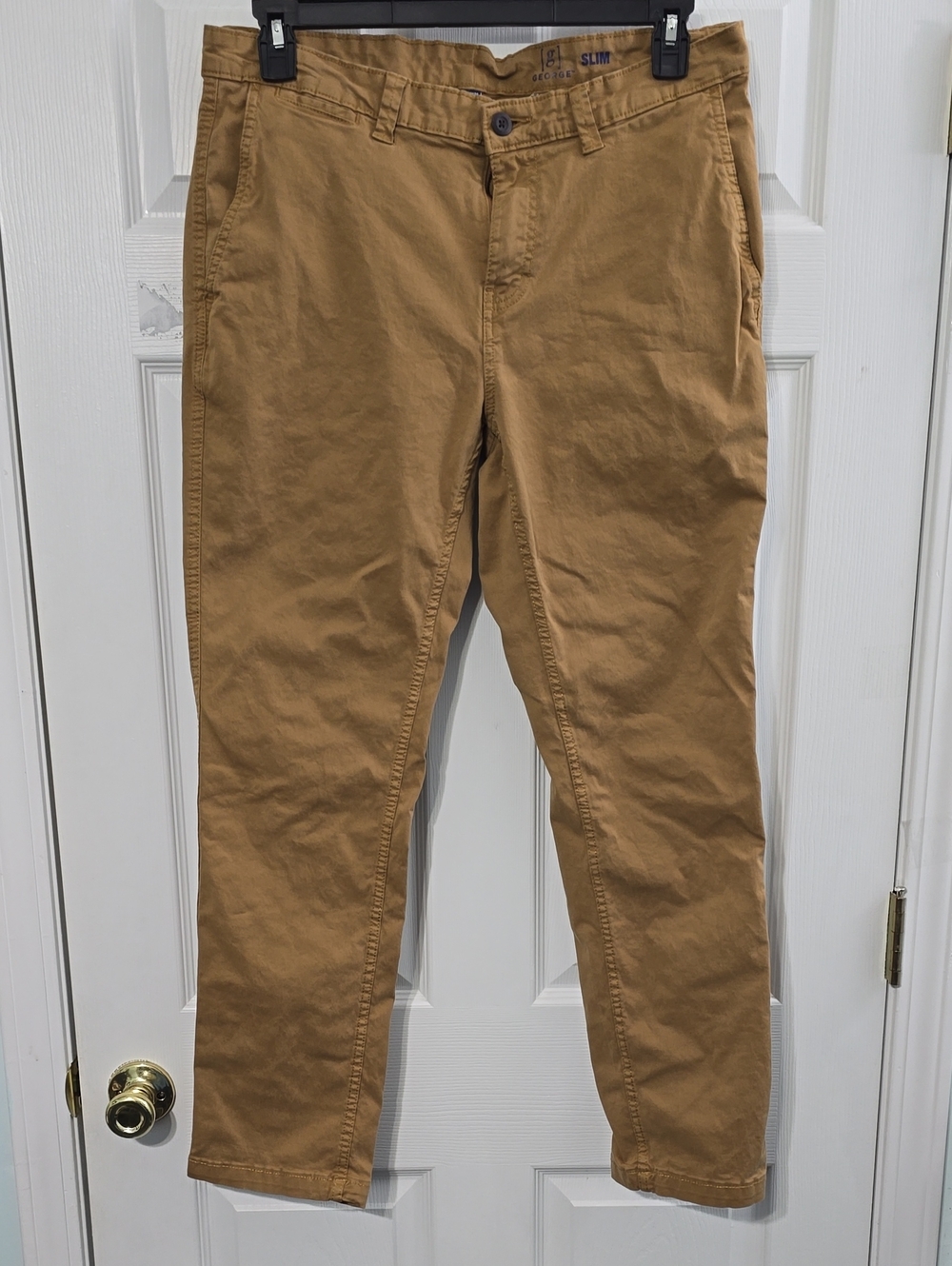 Slim Fit Men's Chino Pants - Tan